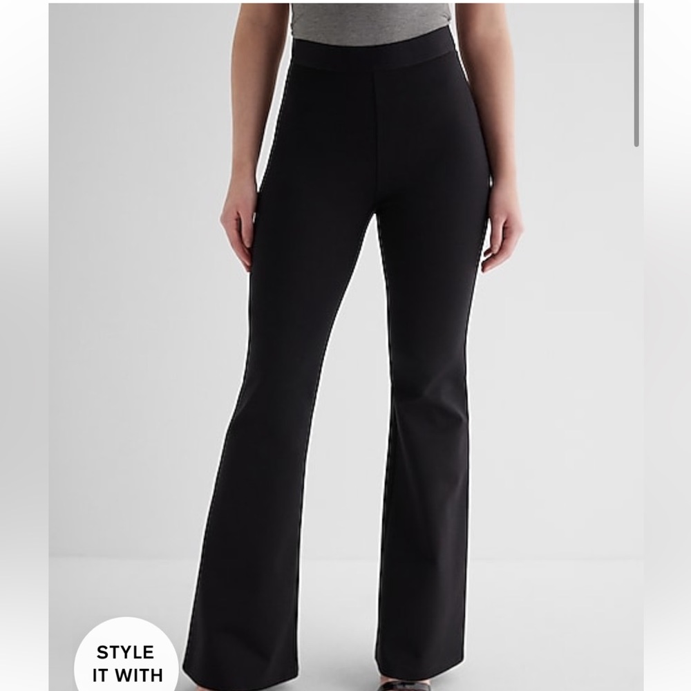 Express flare body contour pants